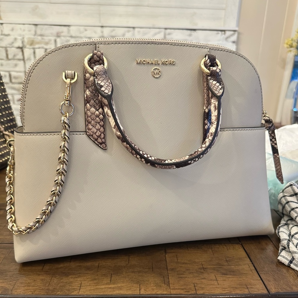 Michael Kors Satchel Snake Print